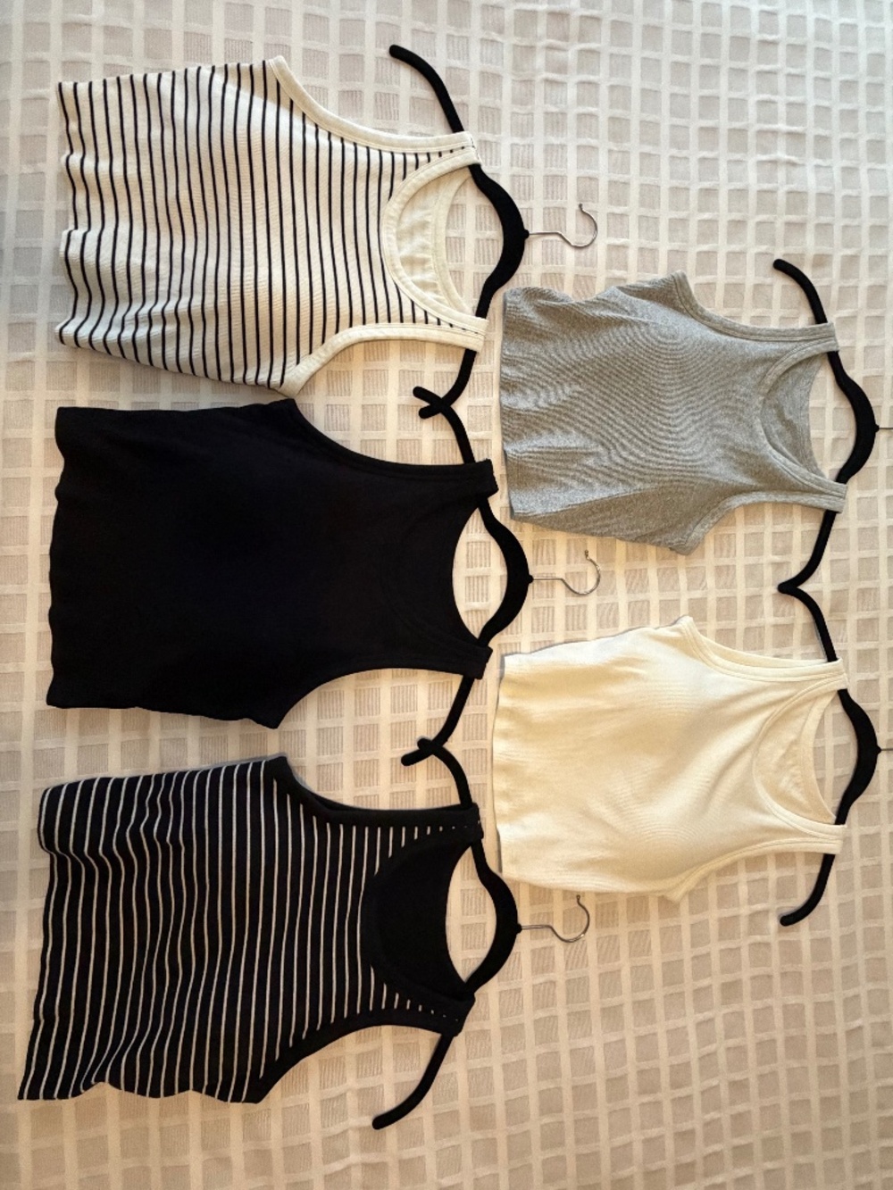 UniQlo Cropped Bra Tanks - Excellent Condition, set of 5